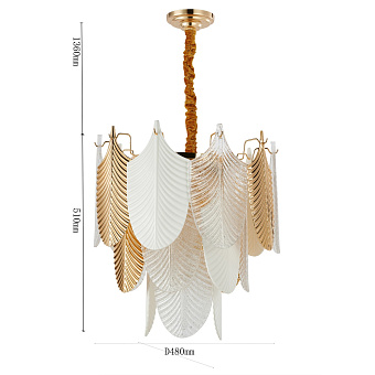 Люстра подвесная Favourite Pulcher 2619-12P 480Вт 12 лампочек E14