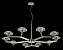 Люстра подвесная CRYSTAL LUX REBECA REBECA SP10 NICKEL 400Вт 10 лампочек G9