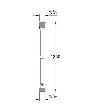 Душевой шланг GROHE 28362000 125см хром
