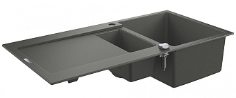 Мойка кухонная GROHE K500 31646AT0 100х50см серый
