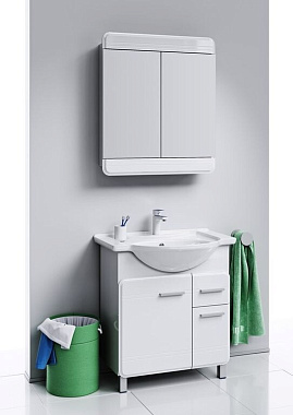 Шкаф зеркальный AQWELLA Corsica Kor.04.07 15х74х85см