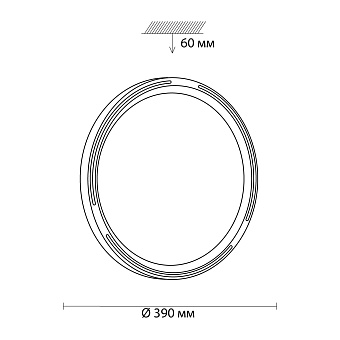 Светильник настенно-потолочный Sonex Slot 3028/DL 48Вт LED