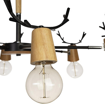 Люстра Loft It SVEN 10024/6 Black 240Вт 6 лампочек E27