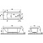 Ванна акриловая VITRA Neon 52280001000 170х75см пристенная