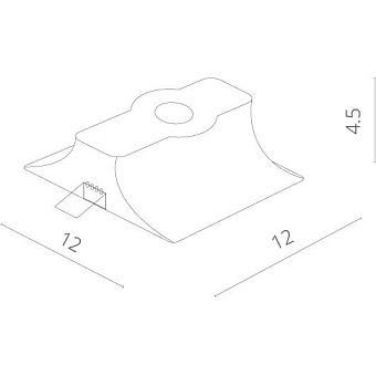 Светильник точечный встраиваемый Arte Lamp INVISIBLE A9110PL-1WH 35Вт GU10