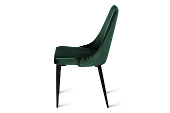 Кухонный стул AERO 50х58х91см велюр/сталь Dark Green