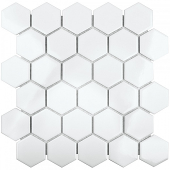 Керамическая мозаика Starmosaic Homework IDL1005 Hexagon small White Matt 26,5х27,8см 0,96кв.м.