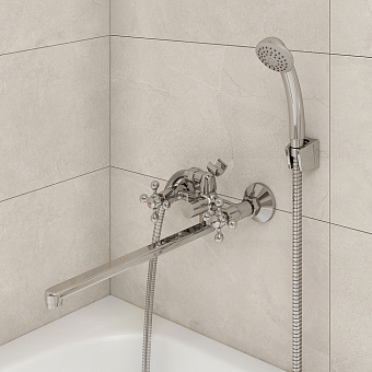 Смеситель для ванны MILARDO Duplex DUPSBL2M10 хром глянец