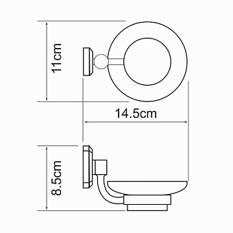 Мыльница WASSERKRAFT Oder K-3000 K-3029 хром