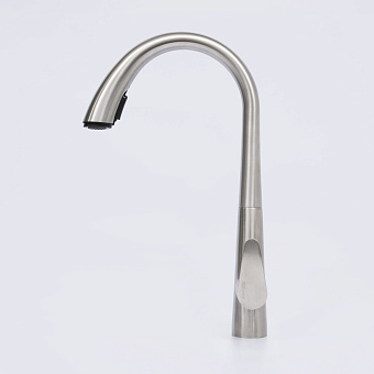 Смеситель для кухни WASSERKRAFT A8617 выдвижной излив серый