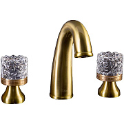 Смеситель для раковины Boheme Crystal 317-CRST бронза