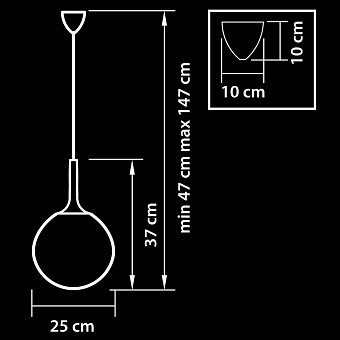 Светильник подвесной Lightstar Globo 813 813033 40Вт E14