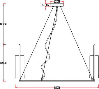 Светильник подвесной Arte Lamp CELAENO A7004SP-6BK 60Вт E14