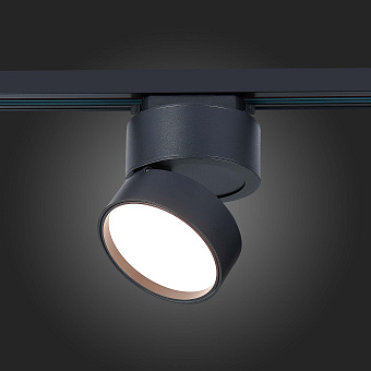 Трековый светильник ST Luce ST651 ST651.436.14 14Вт LED чёрный для однофазного трека