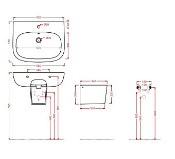 Полупьедестал ArtCeram Ten TEC004 01 00