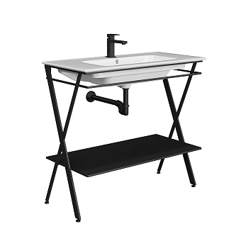 Консоль под раковину KERAMA MARAZZI Piano Next PIA.N.95.BLK чёрный матовый