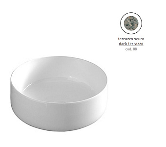 Раковина накладная ArtCeram Cognac COL001 88 00 42х42см