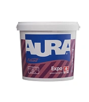 Краска для минеральных поверхностей фасадная AURA Экспо Белый основа A 2,7л