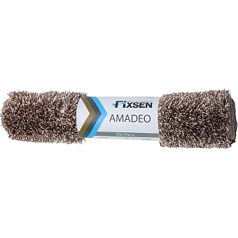 Коврик для ванной FIXSEN Amadeo FX-3001I 50х70см коричневый