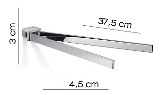 Полотенцедержатель Gedy Lanzarote A323(13) хром 37,5см
