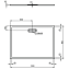Душевой поддон IDEAL STANDARD ULTRAFLAT NEW T448301 90х120см