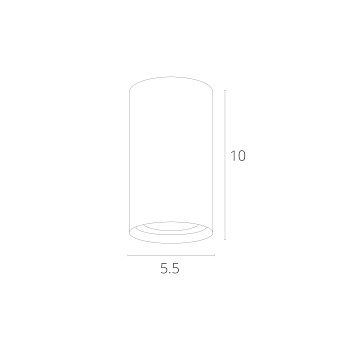 Светильник потолочный Arte Lamp UNIX A1516PL-1BK 35Вт GU10