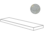 Плитка для ступеней ABK Sensi Signoria PF60009143 Angolare Top Dx Grigio Siena Luxугловая правая 120х32см 0,384кв.м. полированная