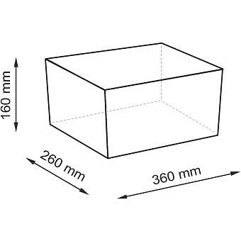 Корзина для белья WASSERKRAFT Abens WB-220-M коричневый 15л