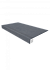 Плитка для ступеней ESTIMA Luna Set/Steptrade/LN04_NS/33x120/Riser/LN04_NS/14,5x12 Black 120х33смкв.м. неполированная