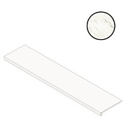 Плитка для ступеней Atlas Concord Италия Marvel Shine A441 Statuario Supremo Scalino Silk 37,5х150см 0,563кв.м. сатинированная