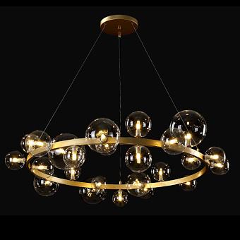 Люстра подвесная CRYSTAL LUX AGATA AGATA SP24 V2 GOLD/TRANSPARENTE 120Вт 24 лампочек G9