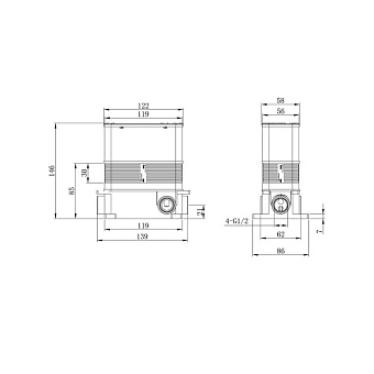 Смеситель для душа CAPRIGO ADRIA-UNO 02-551-crm хром