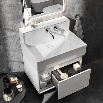 Тумба под раковину подвесная KERAMA MARAZZI Logica LO.M.65.WHT 46х65,5х41,5см