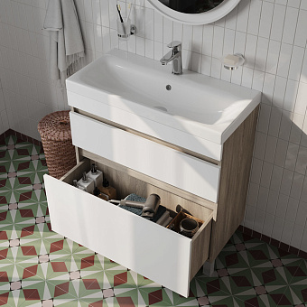 Тумба с раковиной IDDIS Zodiac ZOD8ABFi95K 37х78,8х87см