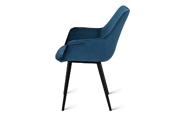 Кухонный стул AERO 65х44х85см велюр/сталь Navy