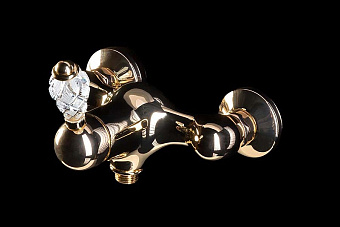 Смеситель для душа Boheme Crystal 284-CRST золотой