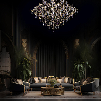 Люстра подвесная Loft It Mira 10259/1000 Gold AsfourВт лампочек