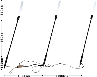 Светильник грунтовый Favourite Reedy 4048-3T 3Вт IP67 LED