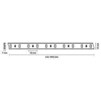 Светодиодная лента Lightstar 402004 9,6Вт/м 1000мм IP65 нейтральный белый свет