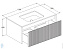 Тумба под раковину подвесная SALINI DOMINO 27D110F 100х50х40см
