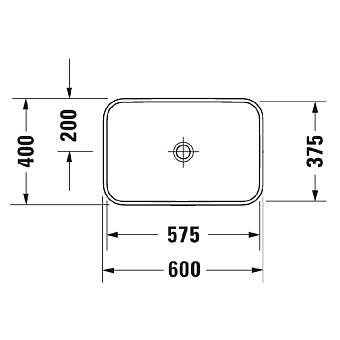 Раковина накладная Duravit Happy D.2 2359601300 60х40см
