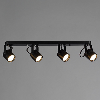 Спот Arte Lamp MIZAR A1311PL-4BK 50Вт 4 лампы GU10
