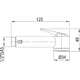 Гигиенический душ BOSSINI Paloma B00462.045 белый