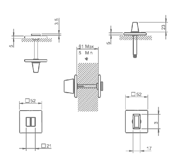 Фиксатор TUPAI WC 4040 5S Q чёрный