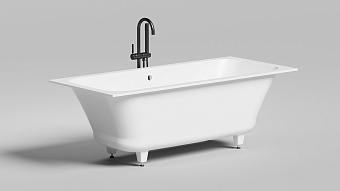 Ванна каменная SALINI ORLANDA 103213GRH 170х75см встраиваемая