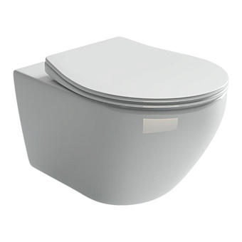 Унитаз подвесной Ceramica Nova PEARL CN8001 безободковый с микролифтом