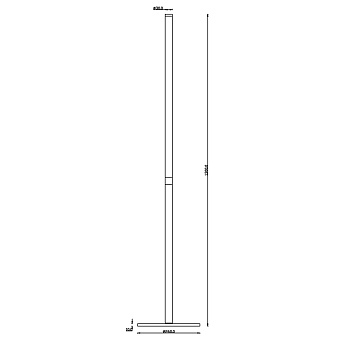 Торшер Maytoni Ray Z012FL-L18B3K 18Вт LED