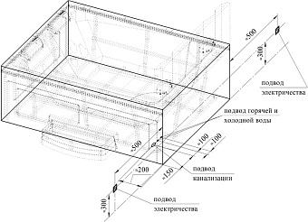 Мини бассейн СПА RADOMIR RIMINI 1-30-0-0-0-047 150х190х50см 0,59куб.м