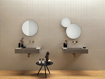 Настенная плитка Atlas Concord Италия 3D Wall A577 Carve Whittle Ivory 40х80см 1,28кв.м. матовая