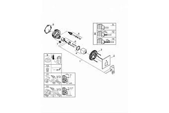 Смеситель для ванны GROHE Eurocube 24062000 хром